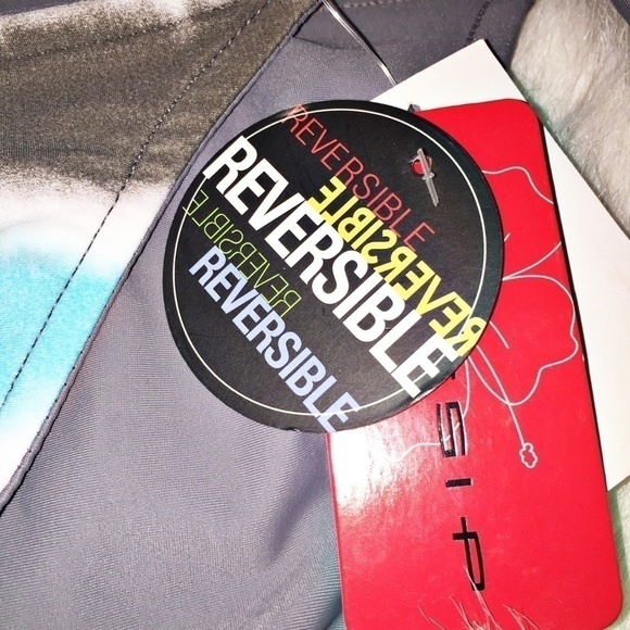 NWT Gossip Reversible Blue and Grey Tie-dye Bikini Bottoms Size M - Picture 2 of 5